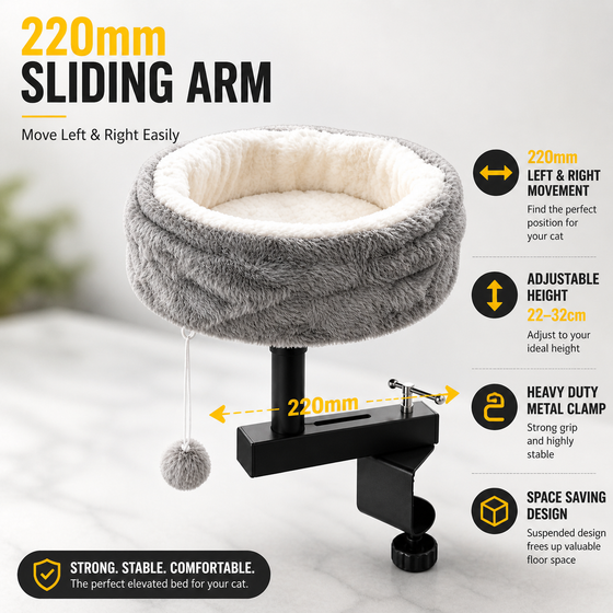 LUNIXA Premium Cat Desk Bed